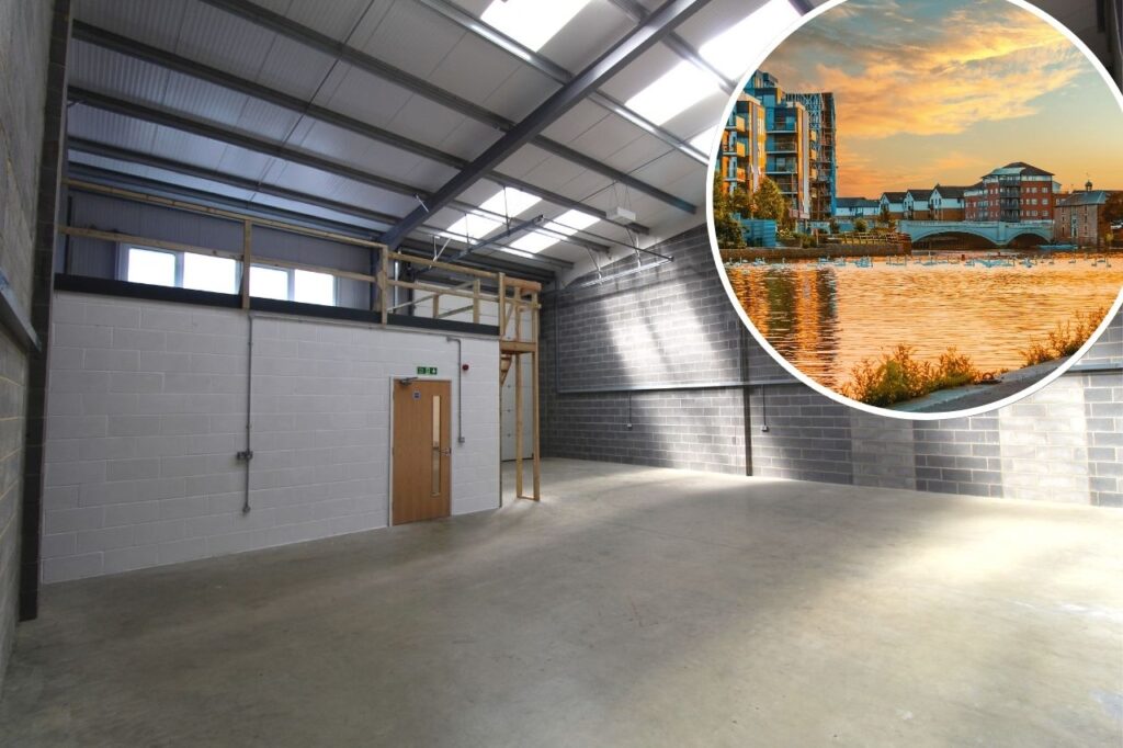 Inside of warehouse in Peterborough