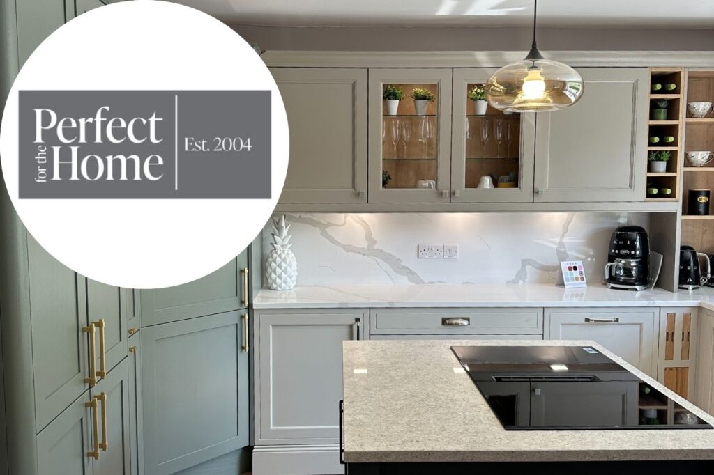 Kitchen showroom and logo for Perfect for the Home